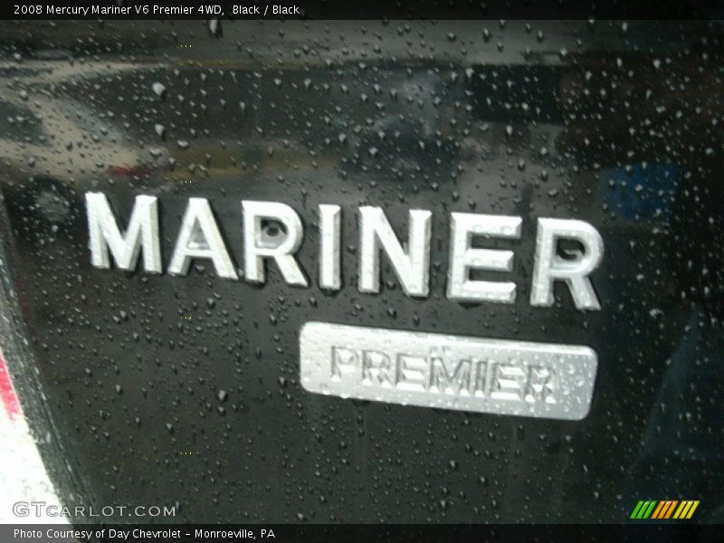Black / Black 2008 Mercury Mariner V6 Premier 4WD