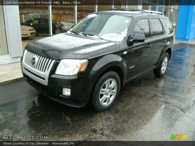 Black / Black 2008 Mercury Mariner V6 Premier 4WD