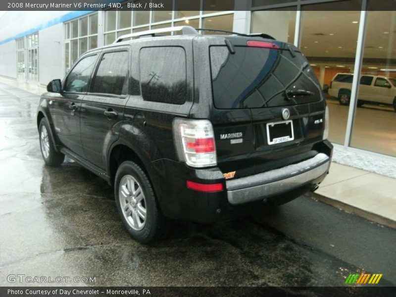 Black / Black 2008 Mercury Mariner V6 Premier 4WD