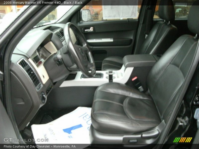 Black / Black 2008 Mercury Mariner V6 Premier 4WD