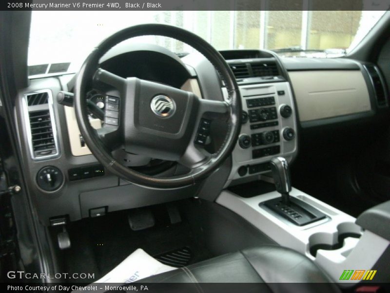 Black / Black 2008 Mercury Mariner V6 Premier 4WD