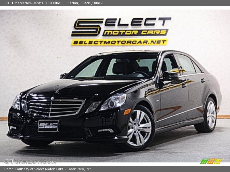 Black / Black 2011 Mercedes-Benz E 350 BlueTEC Sedan