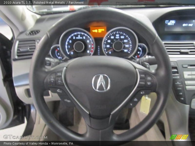 Polished Metal Metallic / Parchment 2010 Acura TL 3.5
