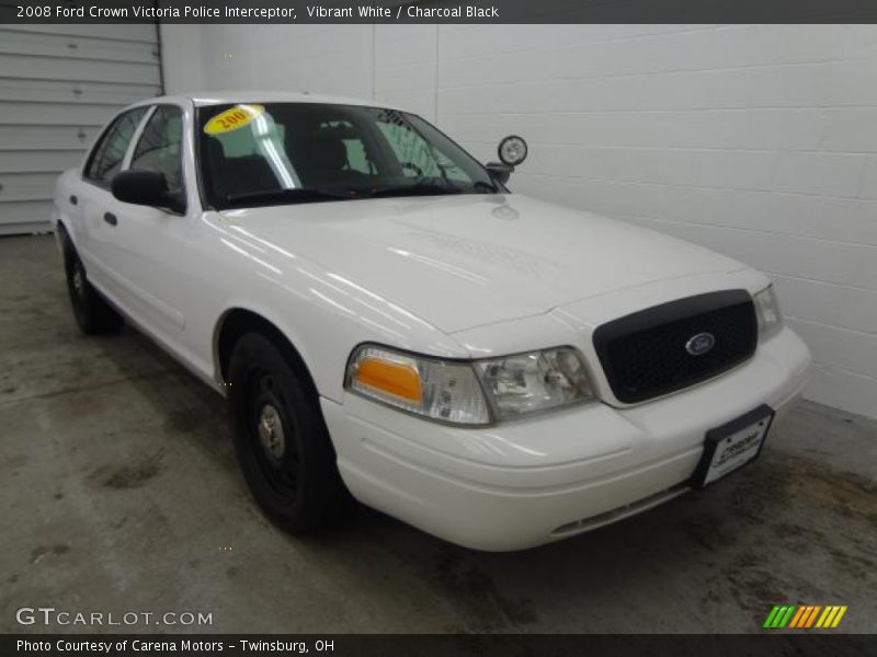 Front 3/4 View of 2008 Crown Victoria Police Interceptor