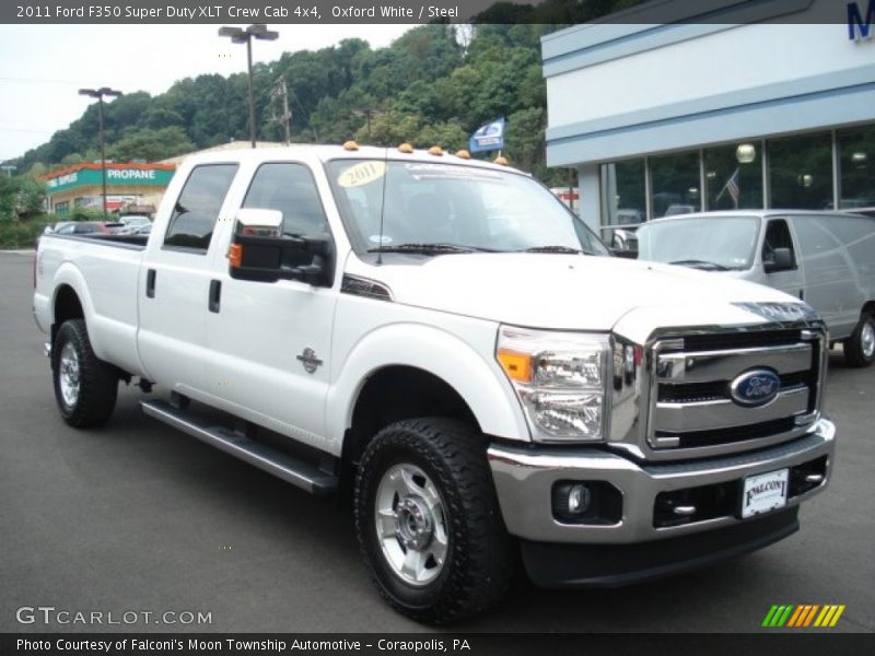 Oxford White / Steel 2011 Ford F350 Super Duty XLT Crew Cab 4x4