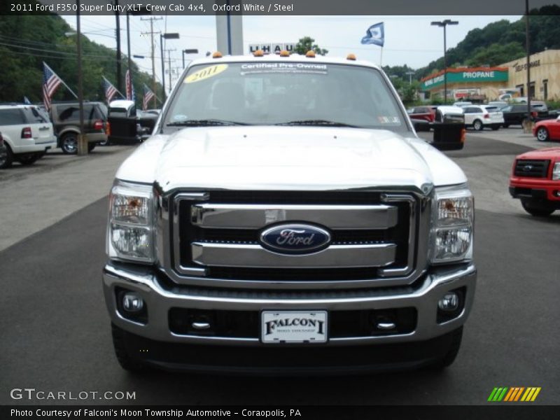Oxford White / Steel 2011 Ford F350 Super Duty XLT Crew Cab 4x4