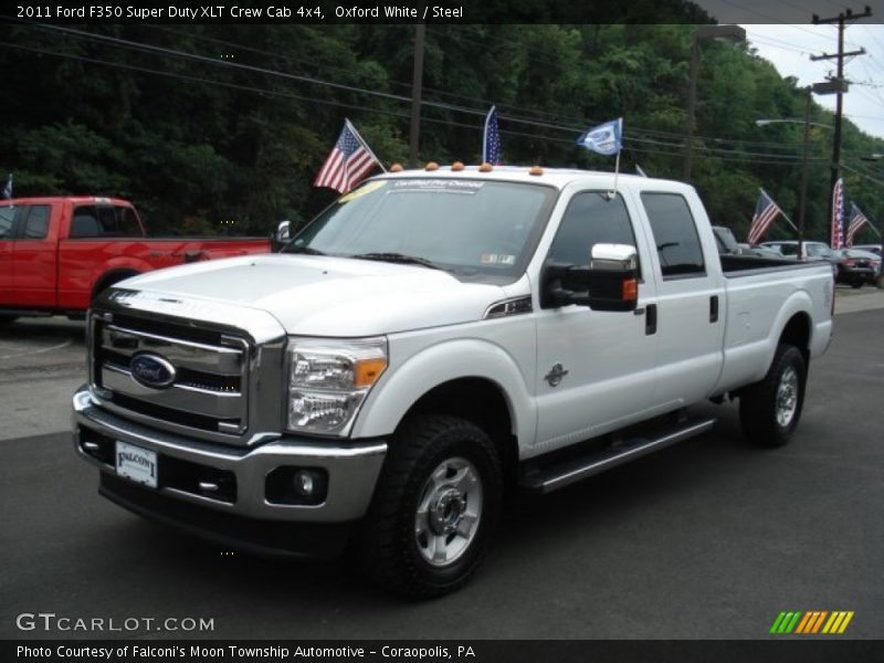 Oxford White / Steel 2011 Ford F350 Super Duty XLT Crew Cab 4x4