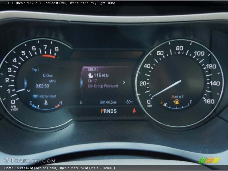  2013 MKZ 2.0L EcoBoost FWD 2.0L EcoBoost FWD Gauges