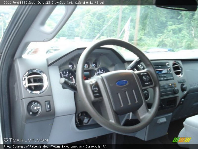 Oxford White / Steel 2011 Ford F350 Super Duty XLT Crew Cab 4x4