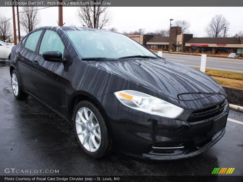 Pitch Black / Black/Light Diesel Gray 2013 Dodge Dart SXT