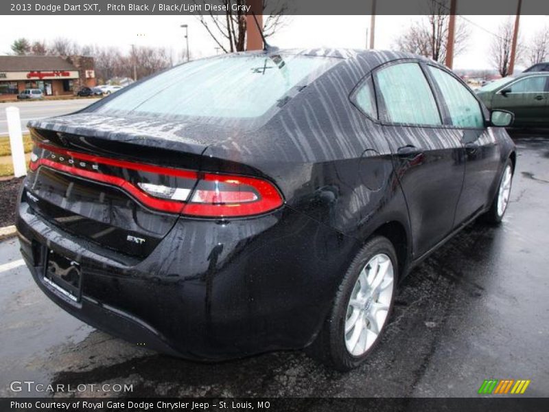 Pitch Black / Black/Light Diesel Gray 2013 Dodge Dart SXT