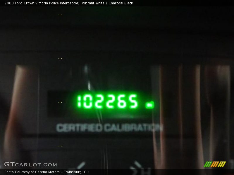 Vibrant White / Charcoal Black 2008 Ford Crown Victoria Police Interceptor