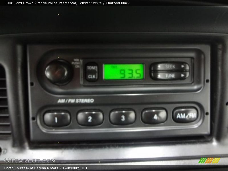 Vibrant White / Charcoal Black 2008 Ford Crown Victoria Police Interceptor