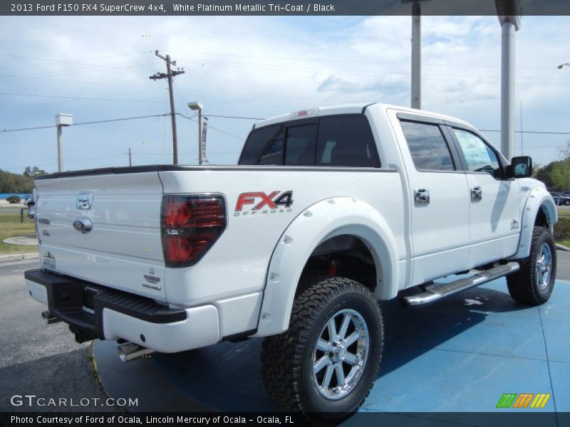 White Platinum Metallic Tri-Coat / Black 2013 Ford F150 FX4 SuperCrew 4x4