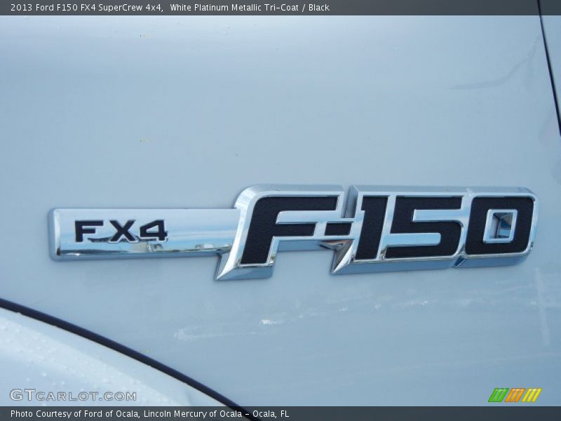 White Platinum Metallic Tri-Coat / Black 2013 Ford F150 FX4 SuperCrew 4x4