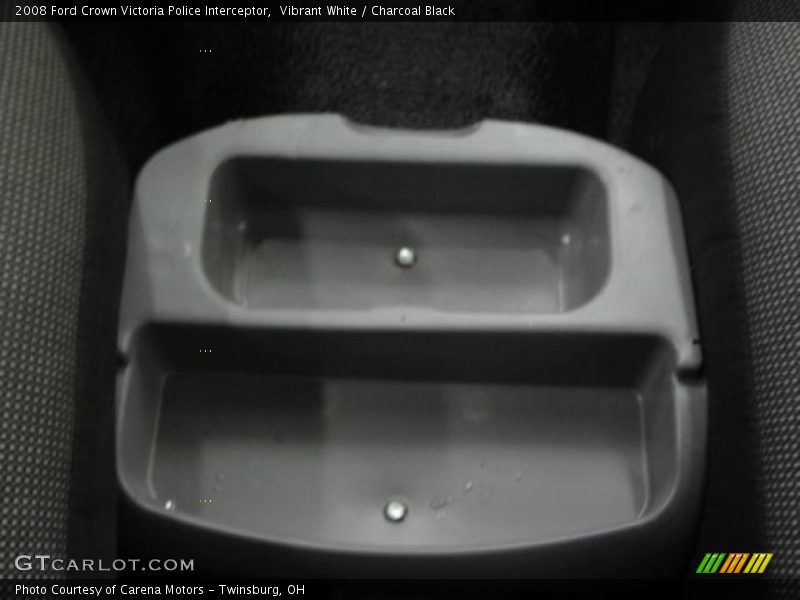 Vibrant White / Charcoal Black 2008 Ford Crown Victoria Police Interceptor