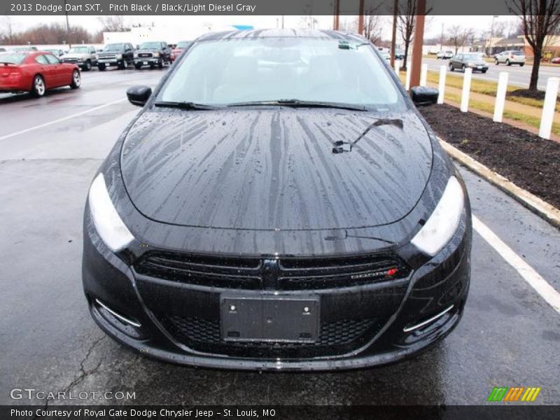 Pitch Black / Black/Light Diesel Gray 2013 Dodge Dart SXT