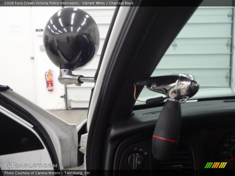 Vibrant White / Charcoal Black 2008 Ford Crown Victoria Police Interceptor