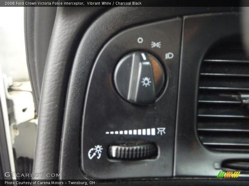 Vibrant White / Charcoal Black 2008 Ford Crown Victoria Police Interceptor