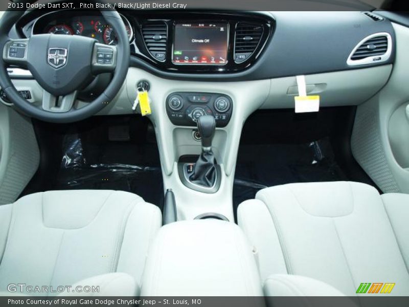 Pitch Black / Black/Light Diesel Gray 2013 Dodge Dart SXT