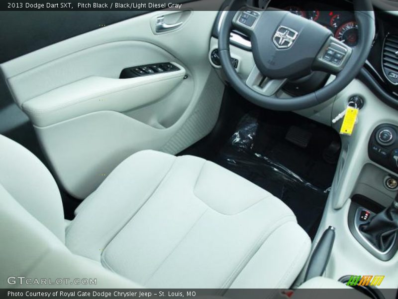 Pitch Black / Black/Light Diesel Gray 2013 Dodge Dart SXT
