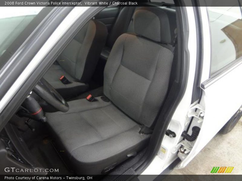 Front Seat of 2008 Crown Victoria Police Interceptor