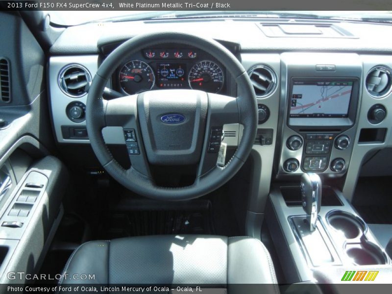 White Platinum Metallic Tri-Coat / Black 2013 Ford F150 FX4 SuperCrew 4x4