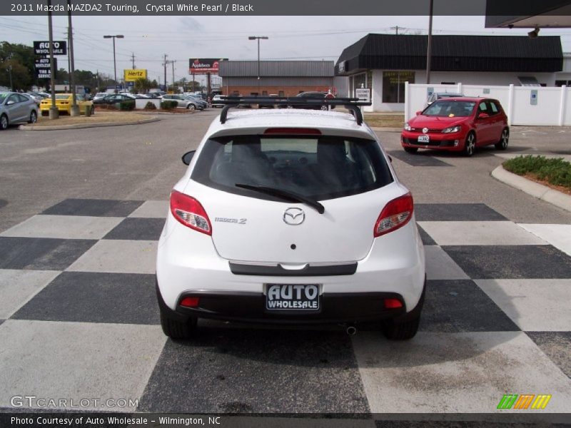 Crystal White Pearl / Black 2011 Mazda MAZDA2 Touring