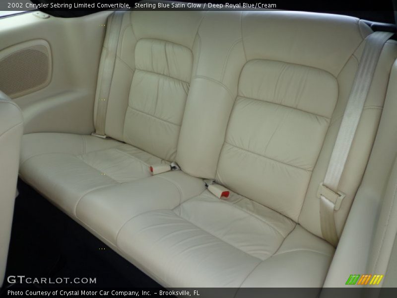 Rear Seat of 2002 Sebring Limited Convertible