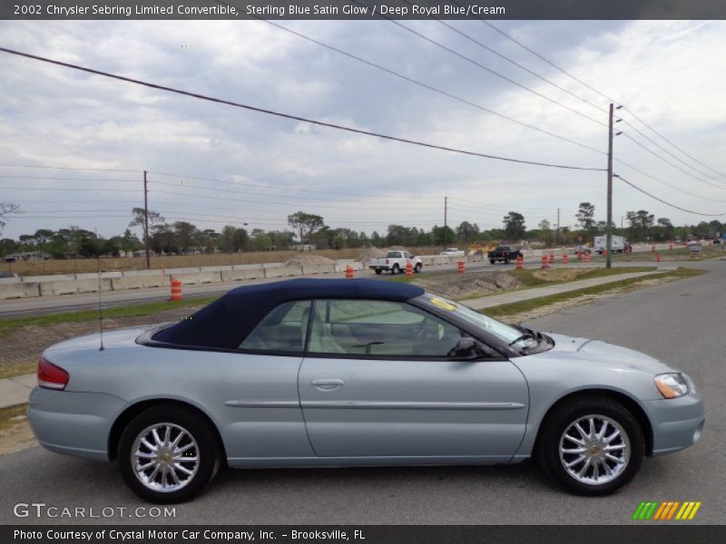  2002 Sebring Limited Convertible Sterling Blue Satin Glow