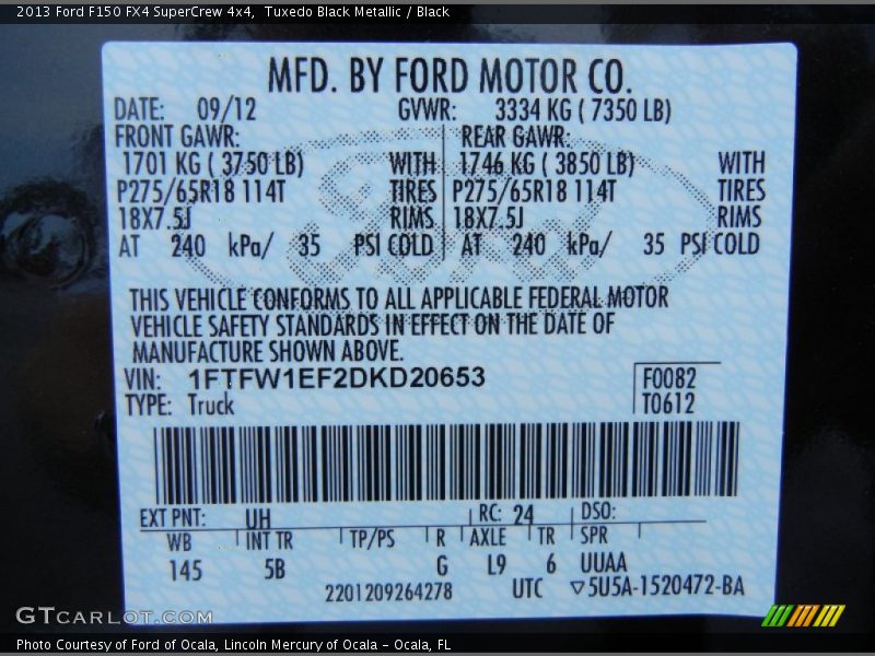 UH - 2013 Ford F150 FX4 SuperCrew 4x4