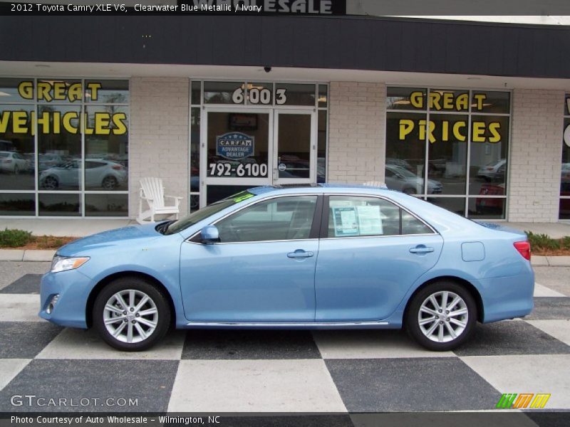 Clearwater Blue Metallic / Ivory 2012 Toyota Camry XLE V6