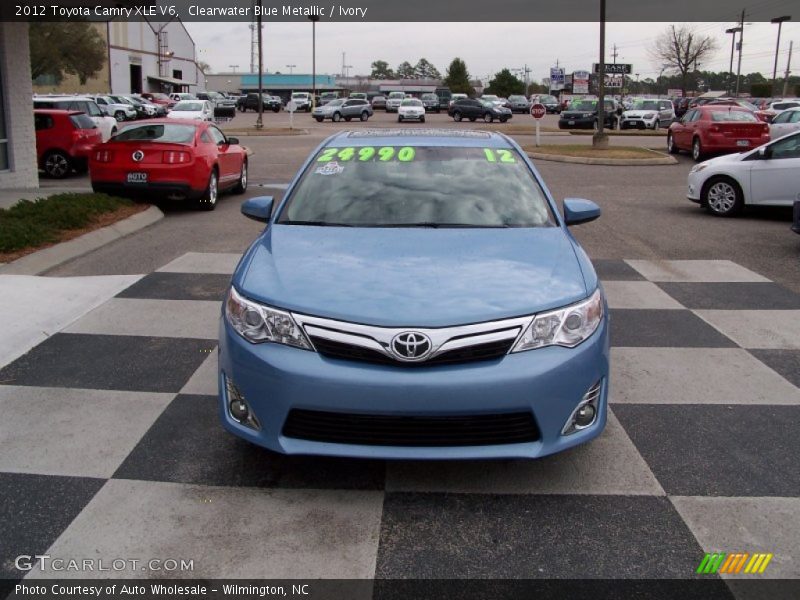 Clearwater Blue Metallic / Ivory 2012 Toyota Camry XLE V6