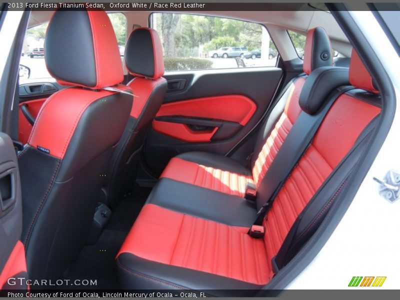 Rear Seat of 2013 Fiesta Titanium Sedan