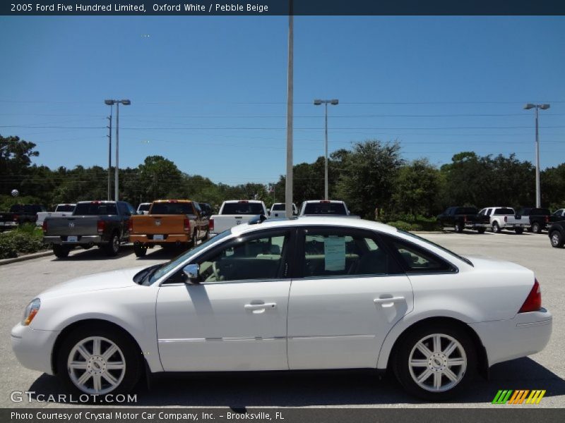Oxford White / Pebble Beige 2005 Ford Five Hundred Limited