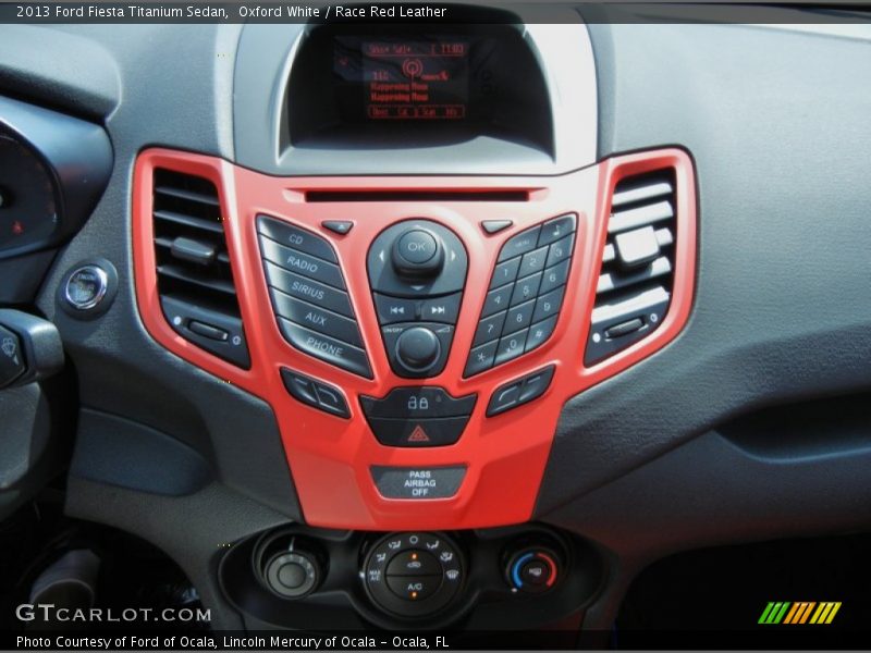 Controls of 2013 Fiesta Titanium Sedan