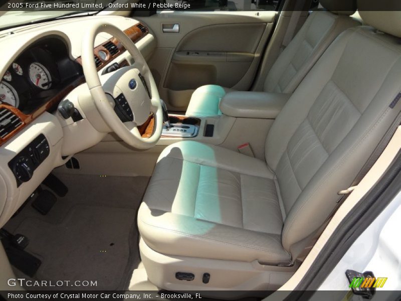 Oxford White / Pebble Beige 2005 Ford Five Hundred Limited