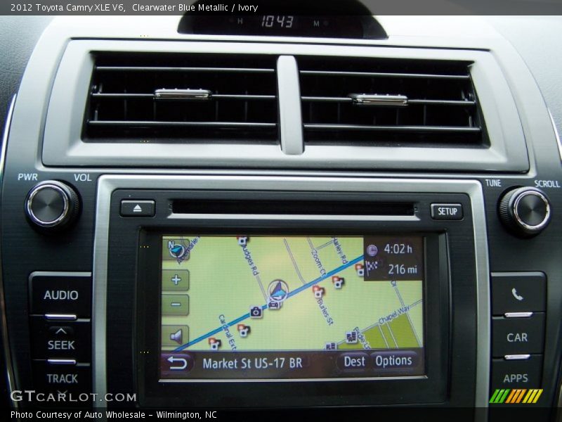 Clearwater Blue Metallic / Ivory 2012 Toyota Camry XLE V6