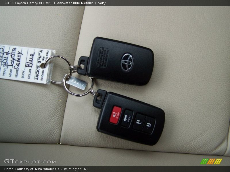 Clearwater Blue Metallic / Ivory 2012 Toyota Camry XLE V6