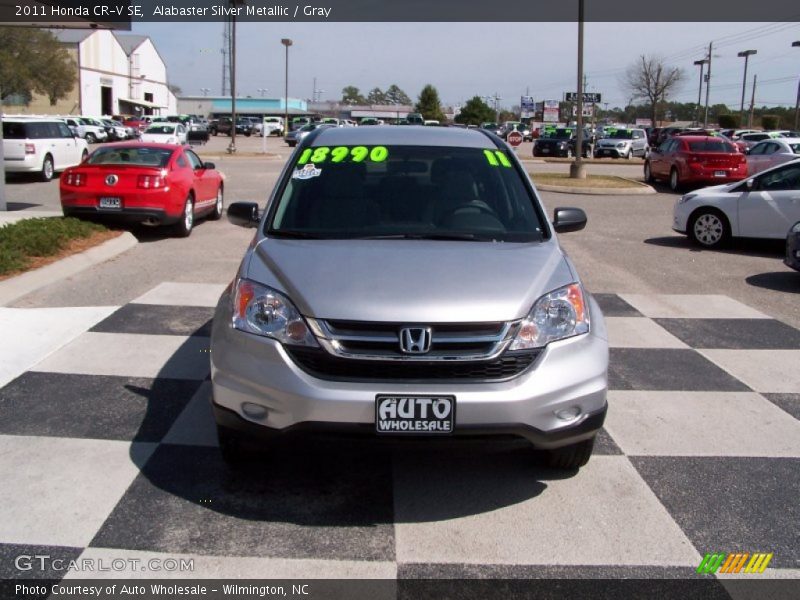 Alabaster Silver Metallic / Gray 2011 Honda CR-V SE