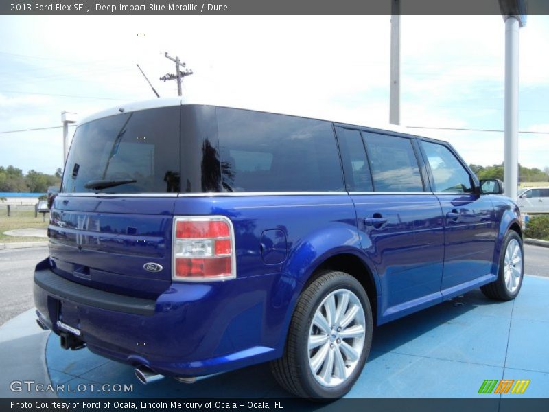 Deep Impact Blue Metallic / Dune 2013 Ford Flex SEL