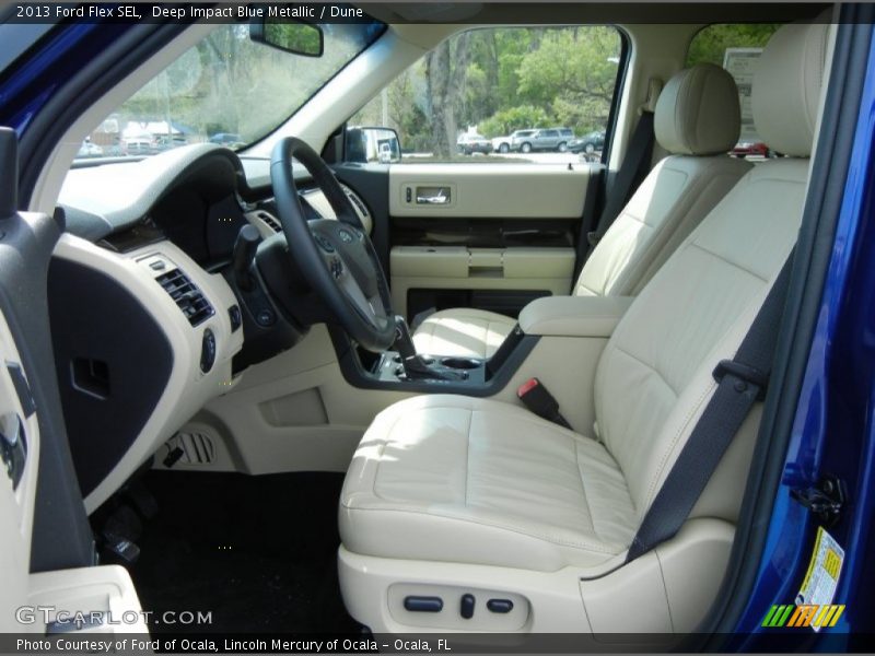 Deep Impact Blue Metallic / Dune 2013 Ford Flex SEL