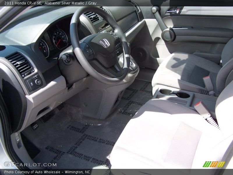 Alabaster Silver Metallic / Gray 2011 Honda CR-V SE
