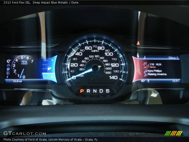 Deep Impact Blue Metallic / Dune 2013 Ford Flex SEL