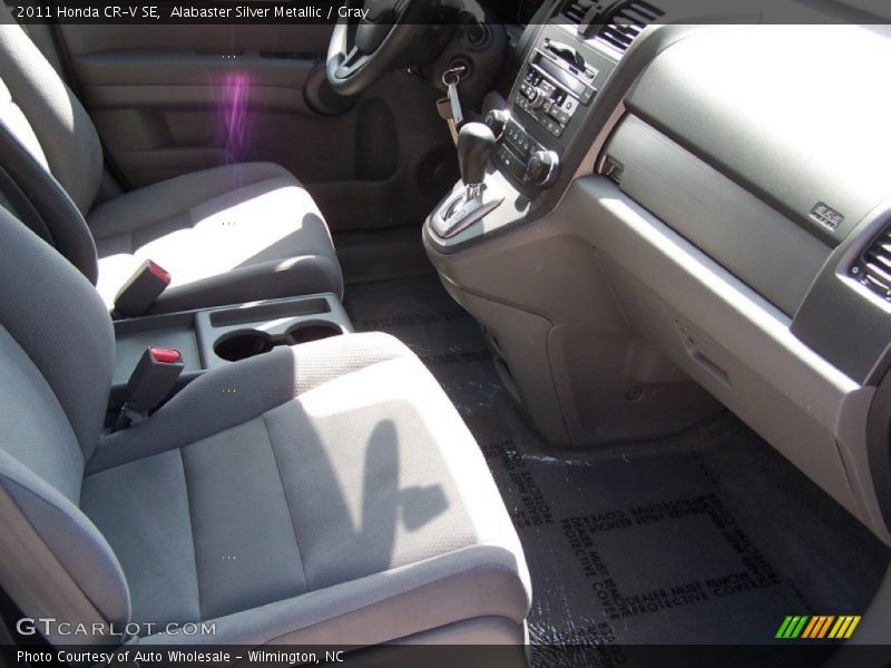 Alabaster Silver Metallic / Gray 2011 Honda CR-V SE