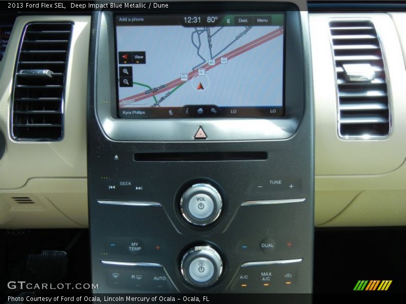 Deep Impact Blue Metallic / Dune 2013 Ford Flex SEL