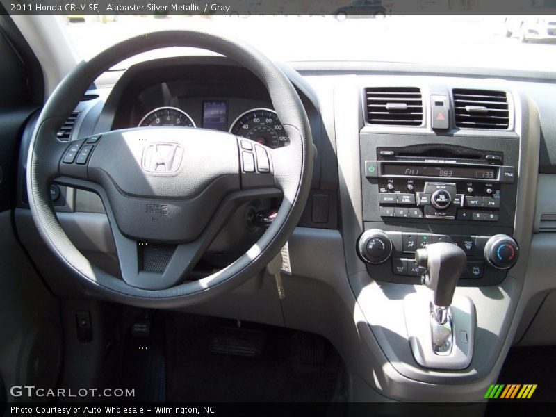 Alabaster Silver Metallic / Gray 2011 Honda CR-V SE