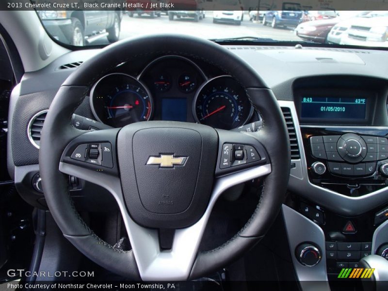 Black Granite Metallic / Jet Black 2013 Chevrolet Cruze LT
