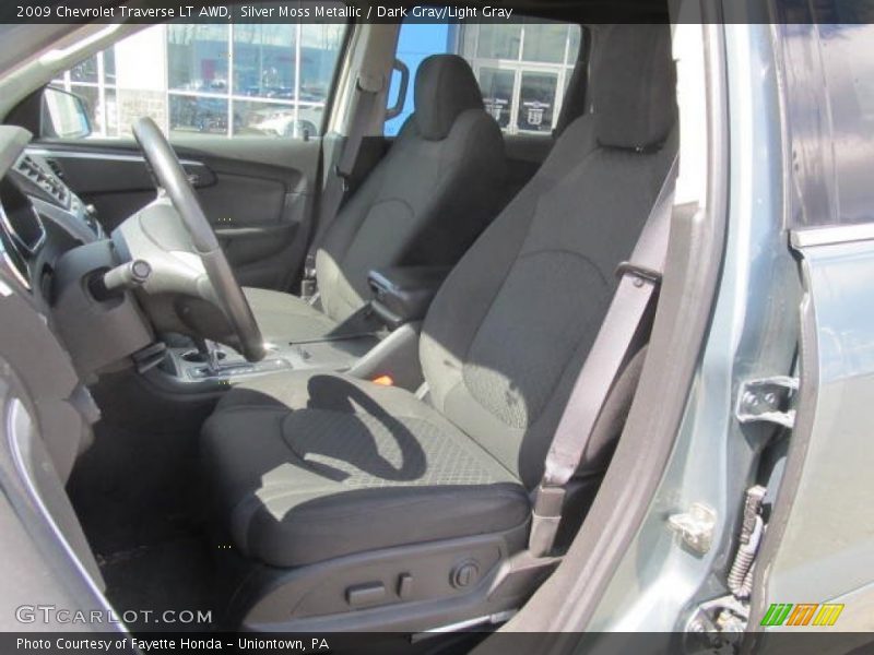 Silver Moss Metallic / Dark Gray/Light Gray 2009 Chevrolet Traverse LT AWD