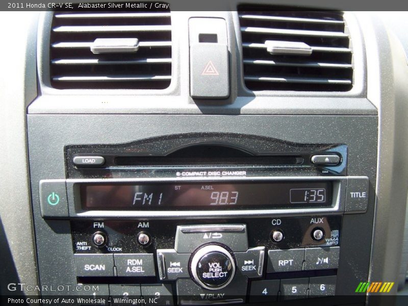 Alabaster Silver Metallic / Gray 2011 Honda CR-V SE
